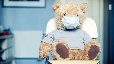 Teddybär mit Maske