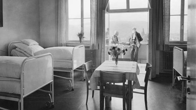 Historisches Krankenzimmer im Robert Bosch Krankenhaus