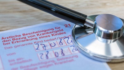 Ärztliche Bescheinigung über die Erkrankung eines Kindes