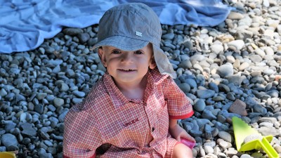 Philipp am Kiesstrand