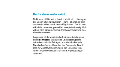 Bosch BKK Kundenbefragung