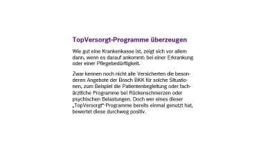 Bosch BKK Kundenbefragung